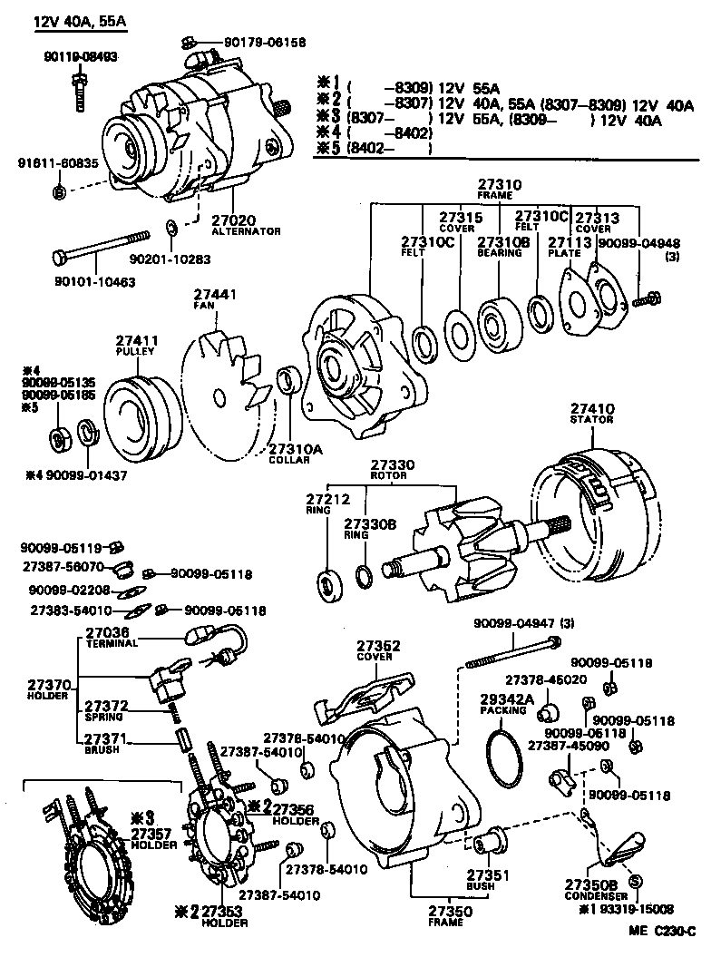  LITE TOWNACE TRUCK |  ALTERNATOR