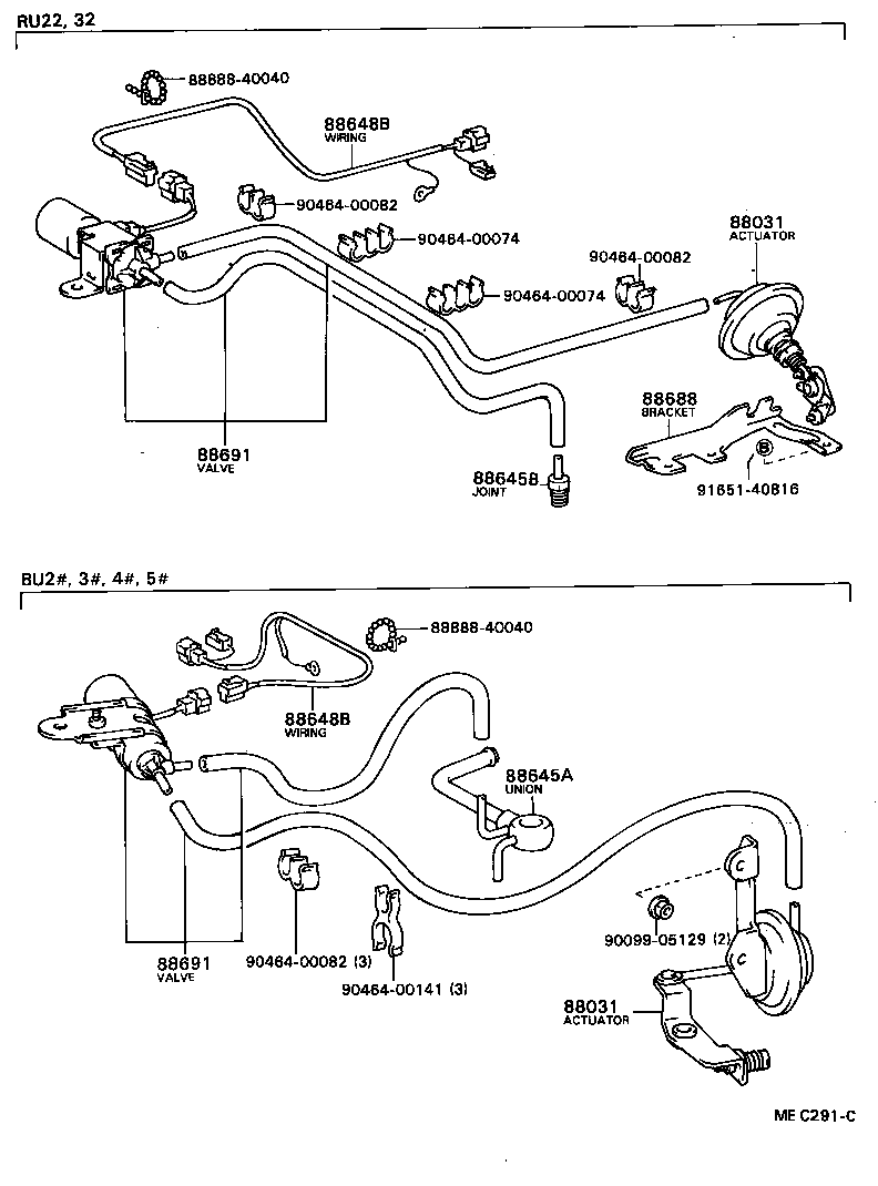  DYNA TOYOACE |  HEATING AIR CONDITIONING VACUUM PIPING