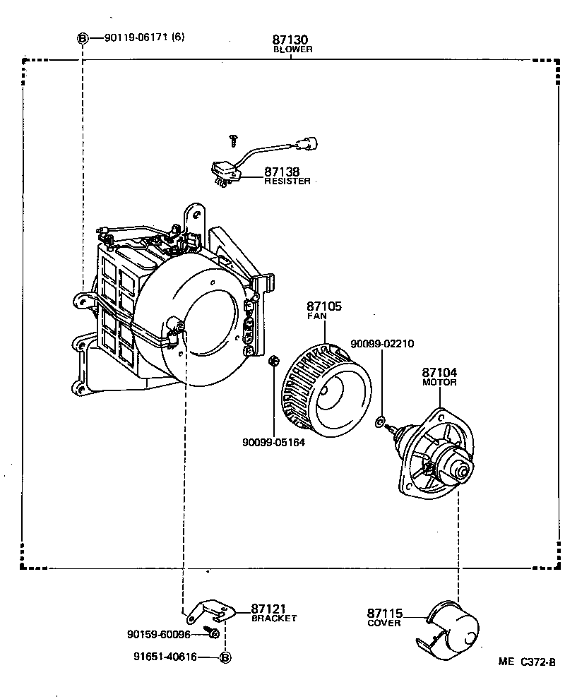  LITE TOWNACE TRUCK |  HEATING AIR CONDITIONING HEATER UNIT BLOWER