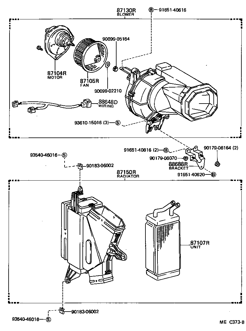  LITE TOWNACE TRUCK |  HEATING AIR CONDITIONING HEATER UNIT BLOWER