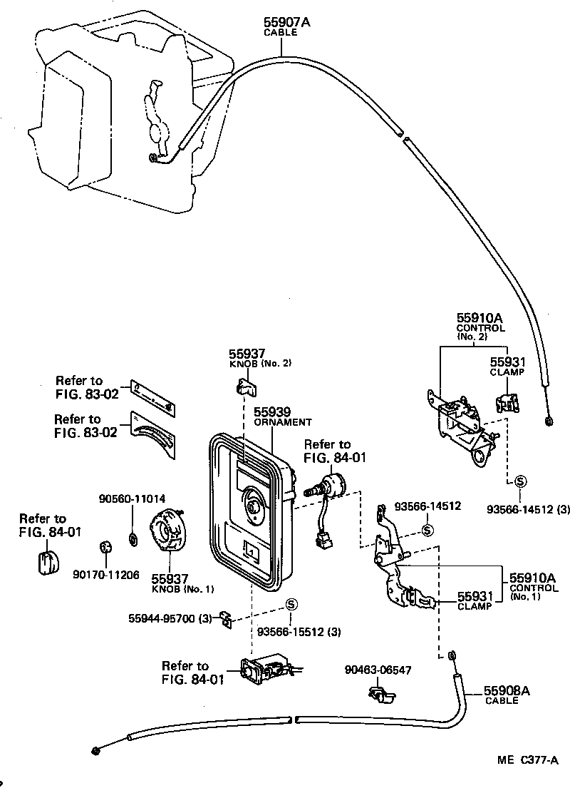  LITE TOWNACE TRUCK |  HEATING AIR CONDITIONING CONTROL AIR DUCT