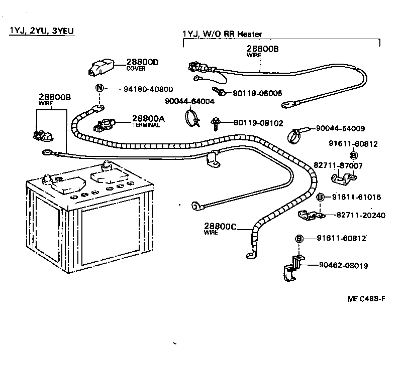  TOWN MASTERACE V WG |  BATTERY BATTERY CABLE