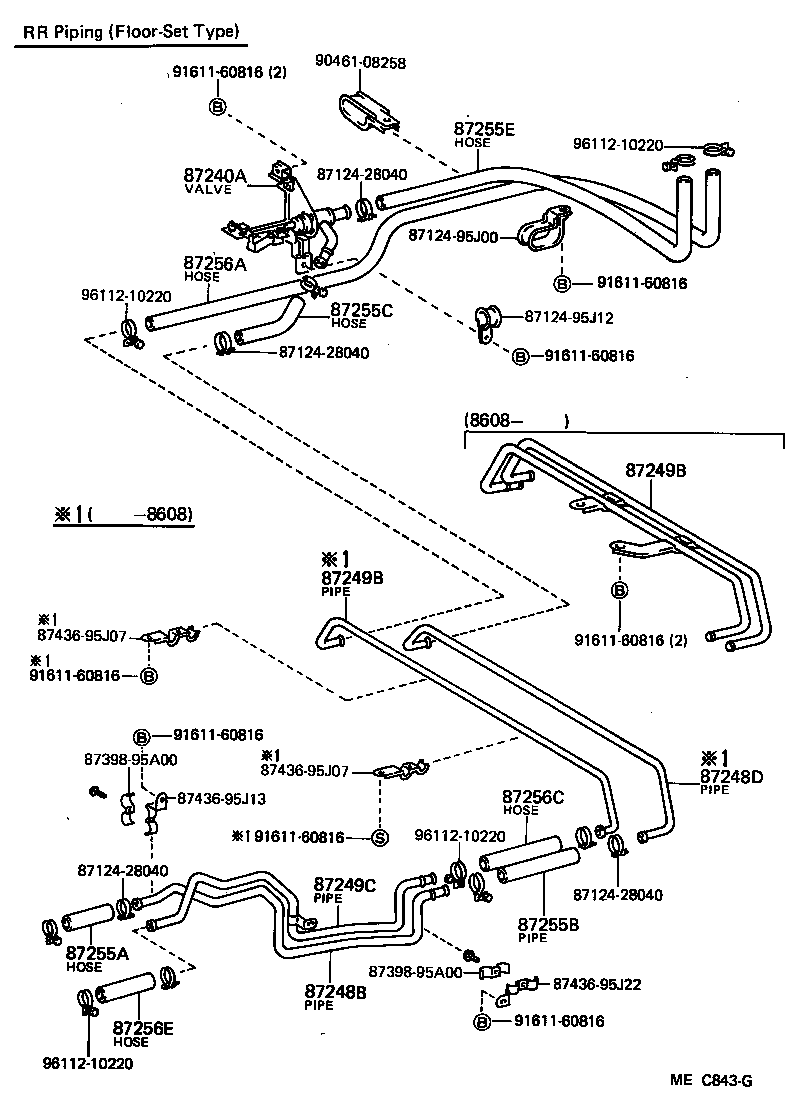  HIACE VAN WAGON |  HEATING AIR CONDITIONING WATER PIPING