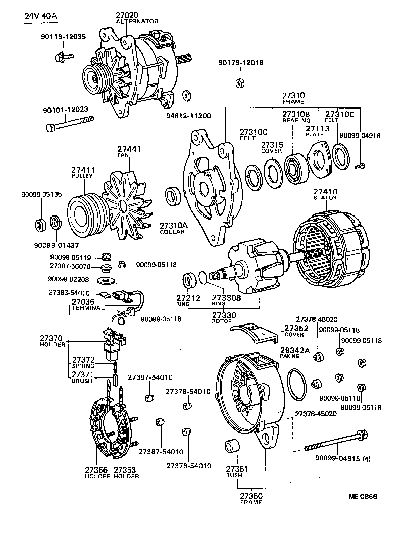 COASTER |  ALTERNATOR