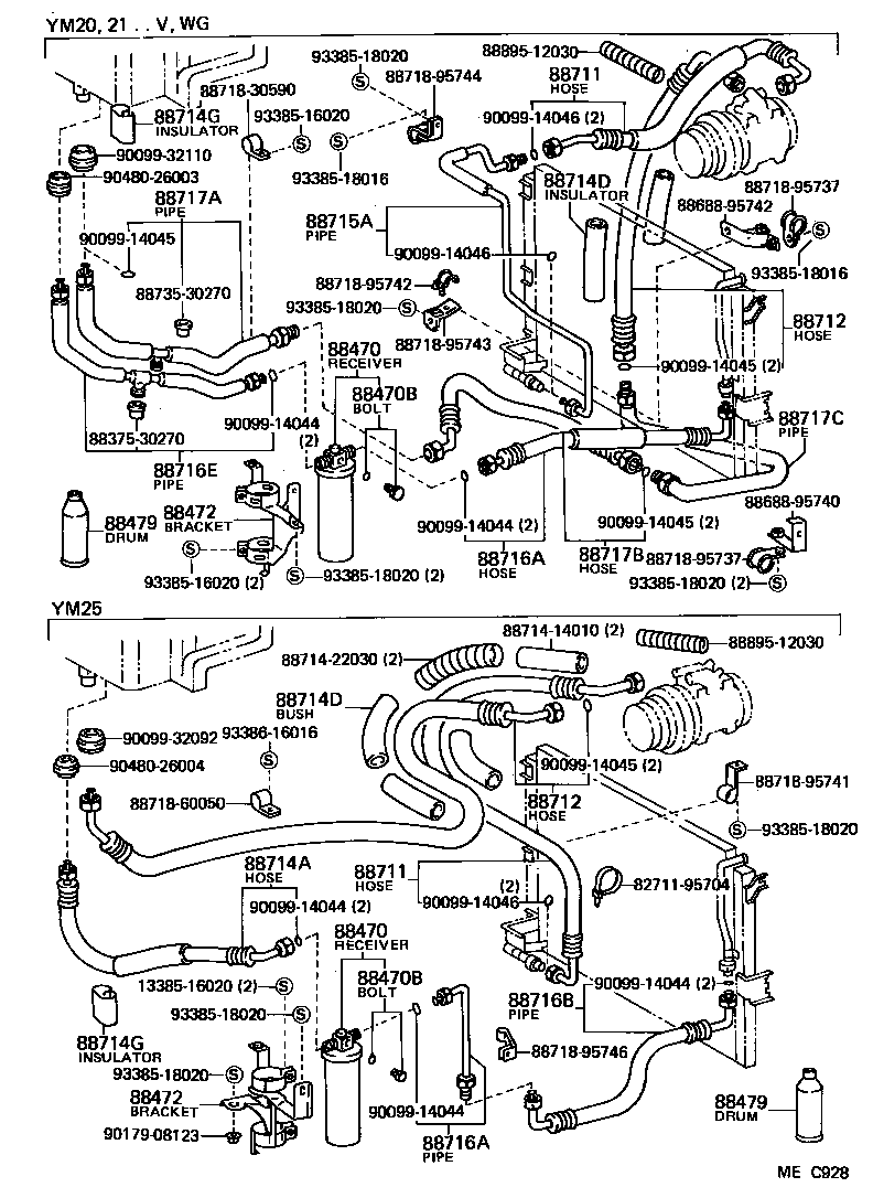  LITE TOWNACE TRUCK |  HEATING AIR CONDITIONING COOLER PIPING