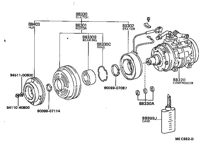  TOWN MASTERACE V WG |  HEATING AIR CONDITIONING COMPRESSOR