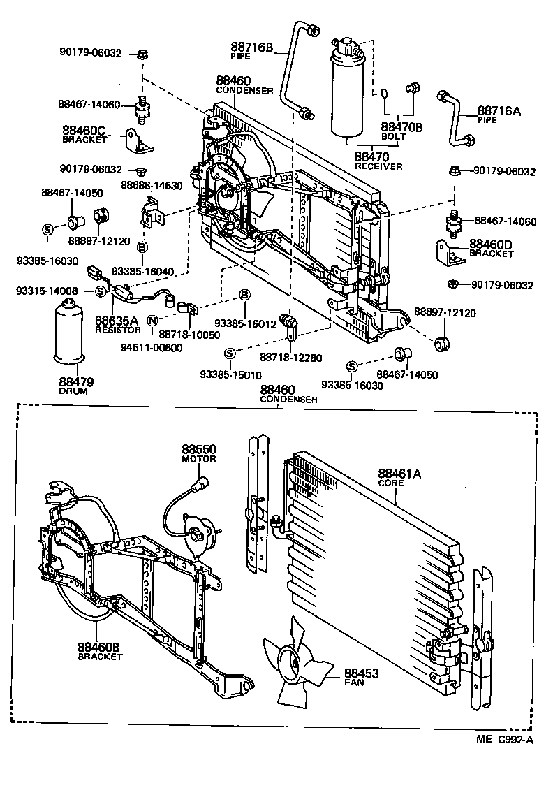  CELICA |  HEATING AIR CONDITIONING COOLER PIPING