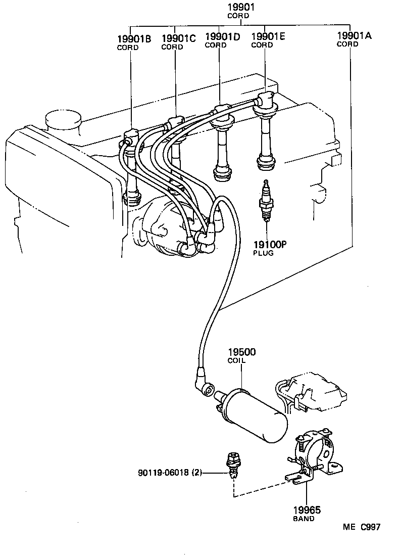  SPRINTER TRUENO |  IGNITION COIL SPARK PLUG