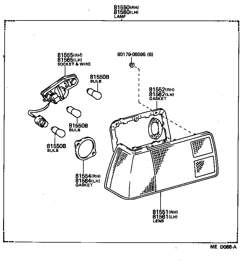  SPRINTER TRUENO |  REAR COMBINATION LAMP