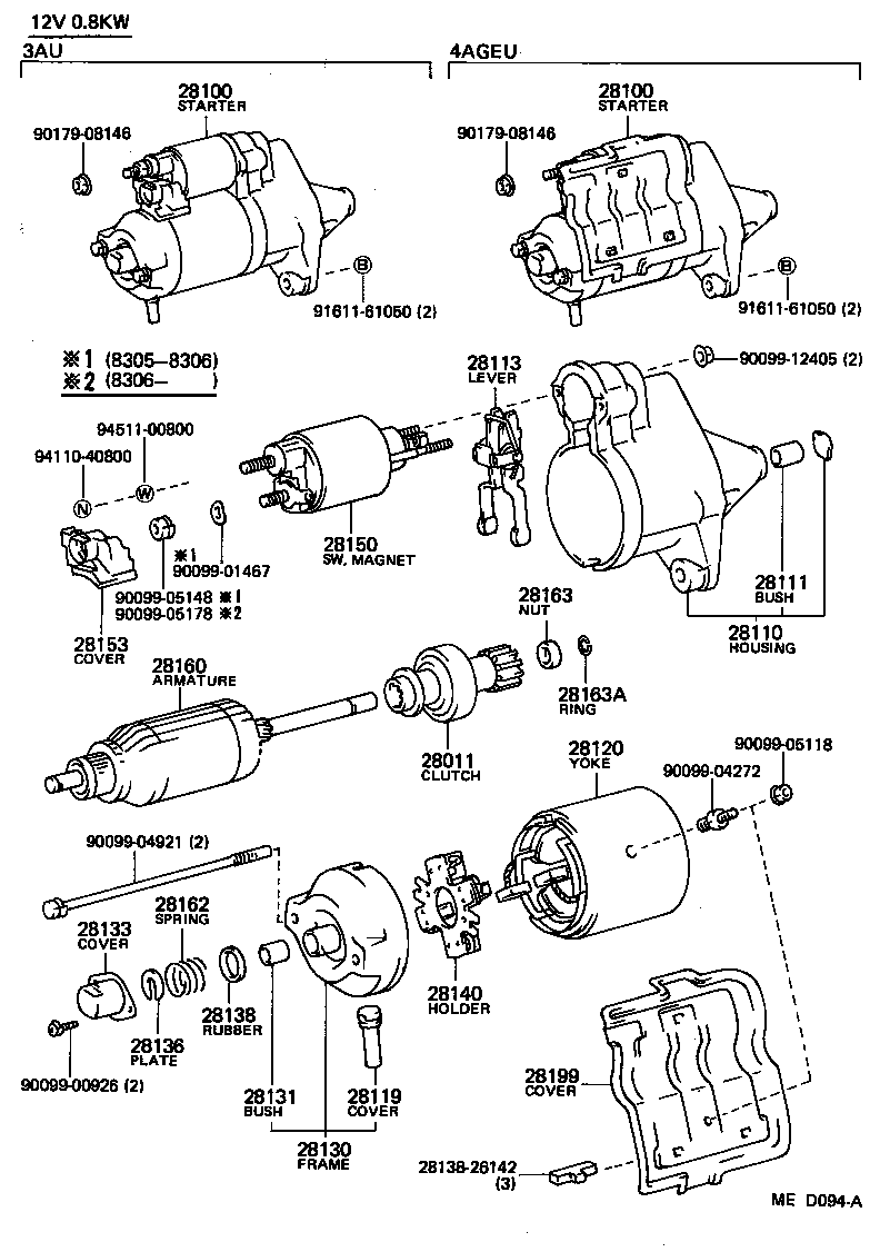  COROLLA LEVIN |  STARTER