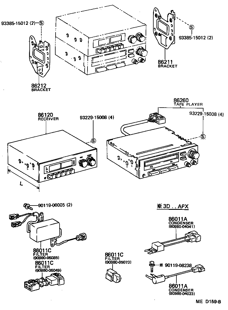  SPRINTER TRUENO |  RADIO RECEIVER AMPLIFIER CONDENSER