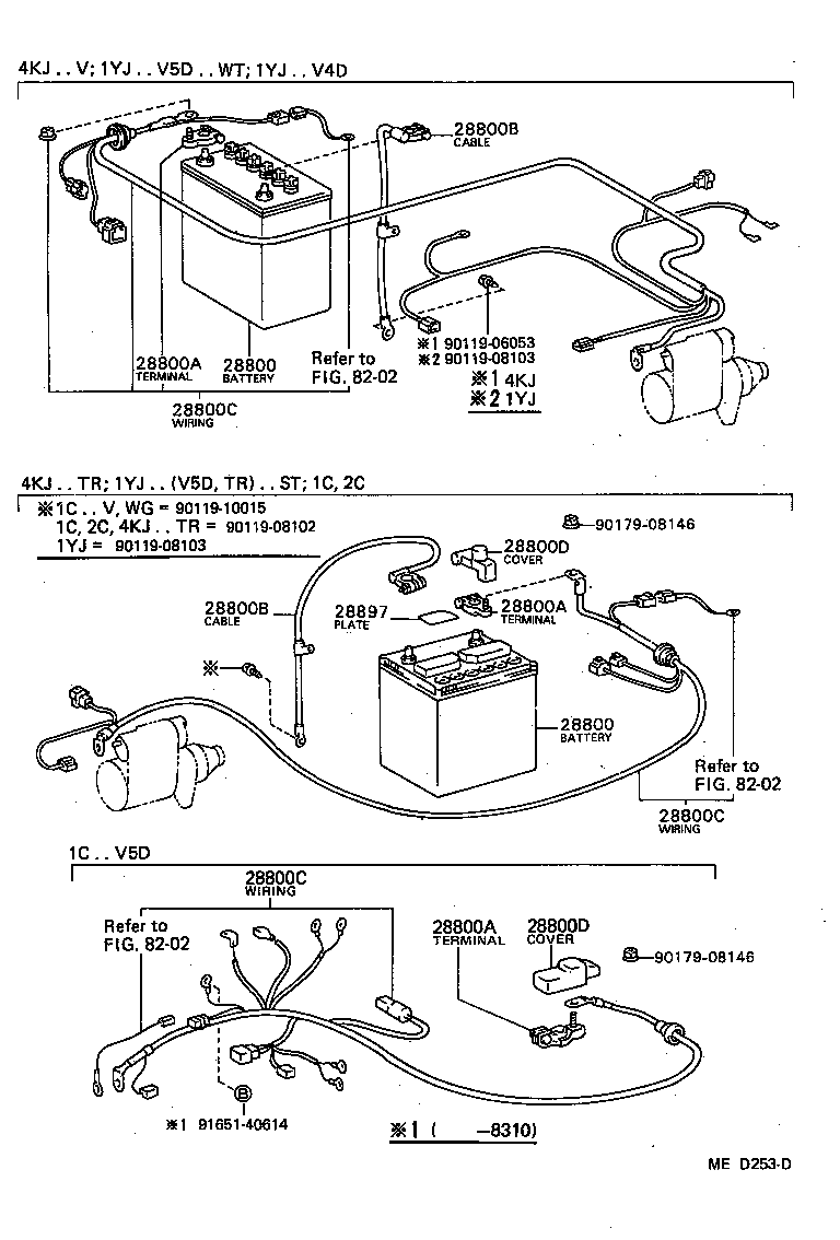  LITE TOWNACE TRUCK |  BATTERY BATTERY CABLE