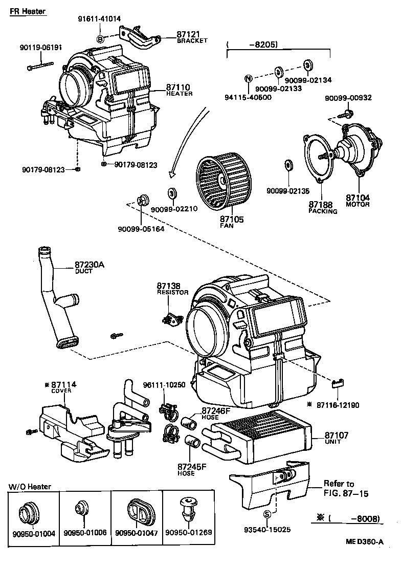  DYNA |  HEATING AIR CONDITIONING HEATER UNIT BLOWER