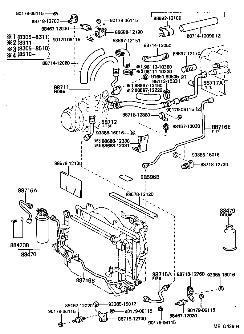  SPRINTER TRUENO |  HEATING AIR CONDITIONING COOLER PIPING