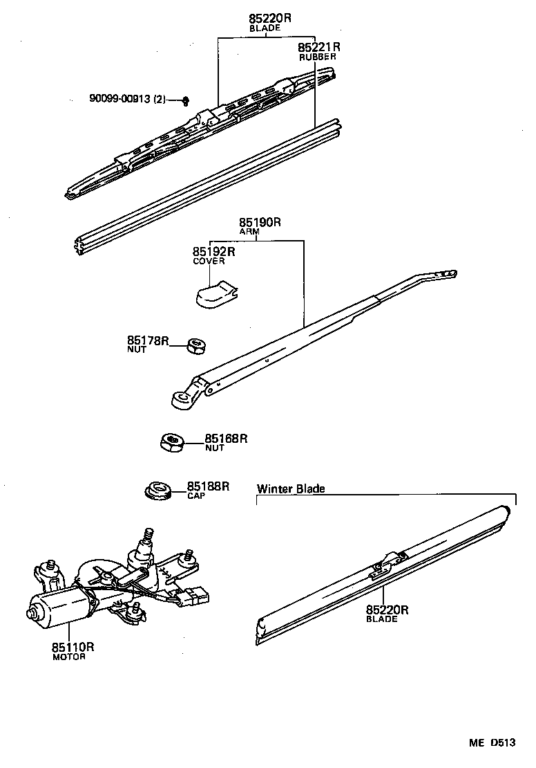  SPRINTER TRUENO |  REAR WIPER