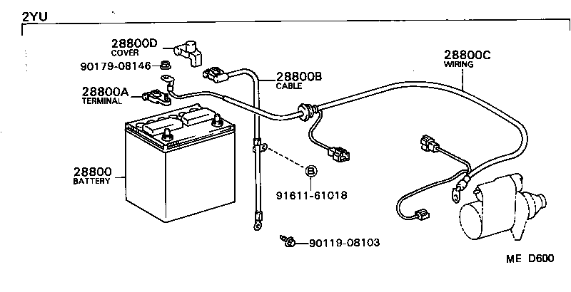  LITE TOWNACE TRUCK |  BATTERY BATTERY CABLE