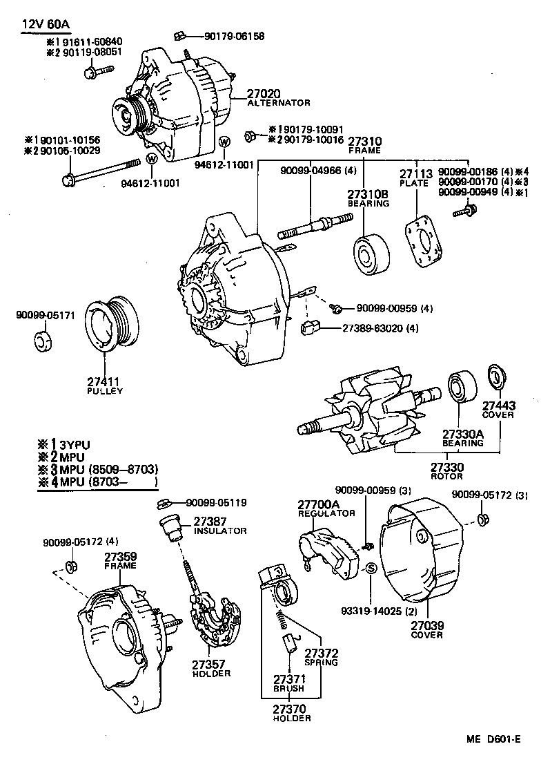  CROWN |  ALTERNATOR