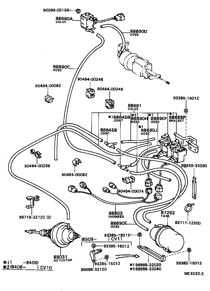  CAMRY VISTA |  HEATING AIR CONDITIONING VACUUM PIPING