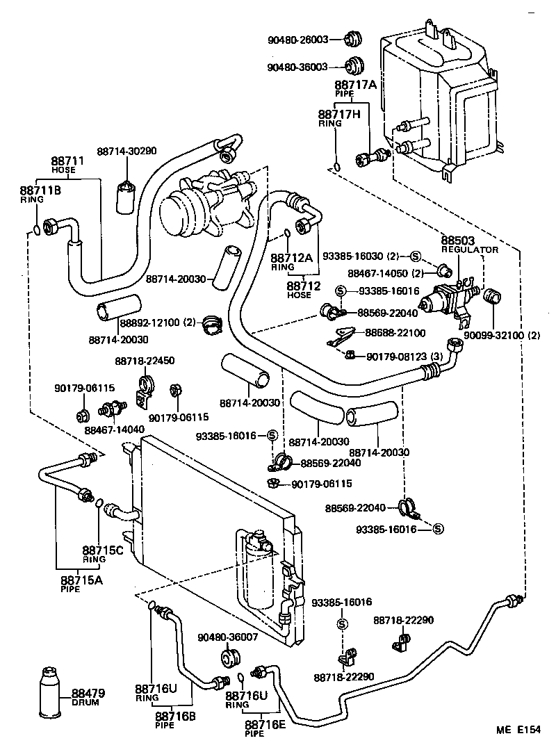  CRESTA |  HEATING AIR CONDITIONING COOLER PIPING