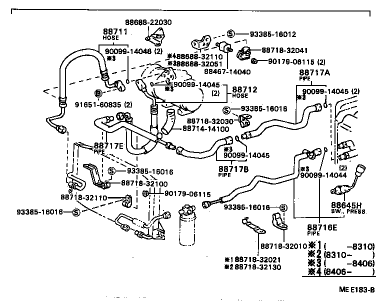  CAMRY VISTA |  HEATING AIR CONDITIONING COOLER PIPING