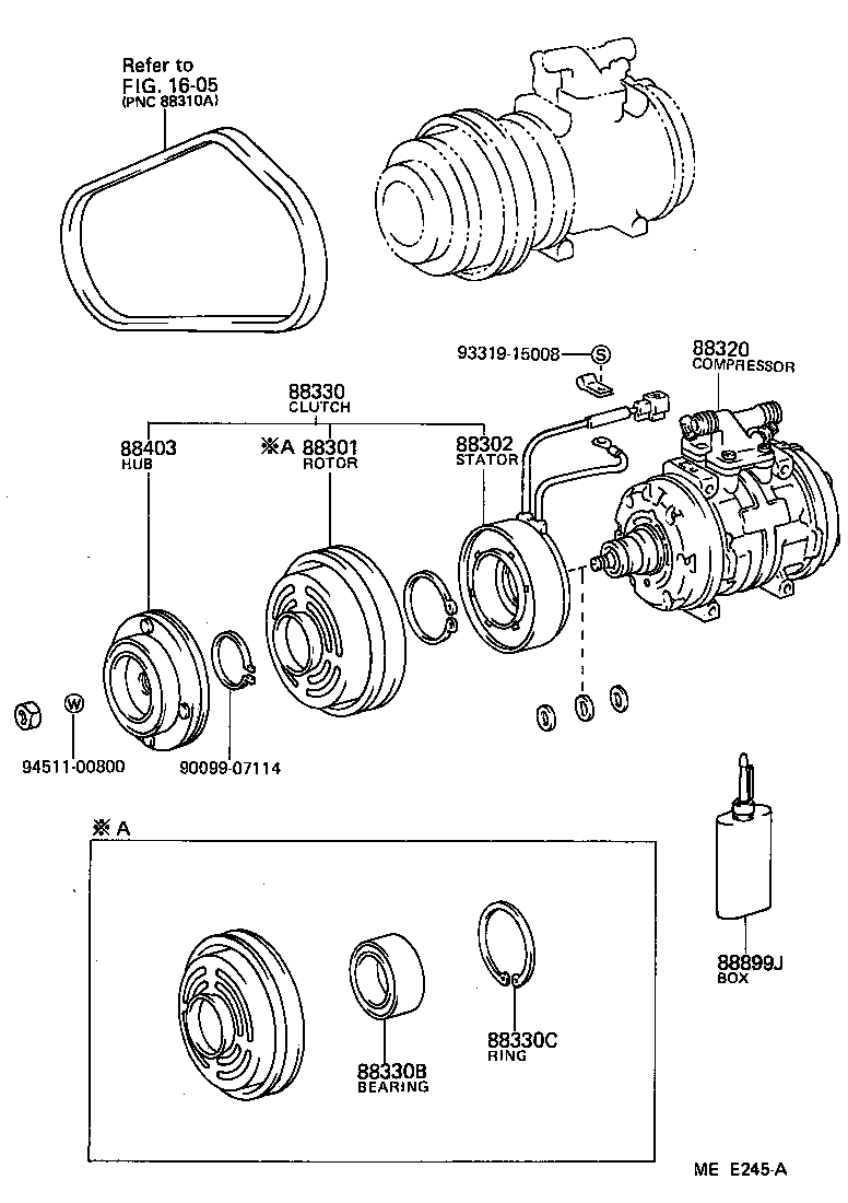  HIACE VAN WAGON |  HEATING AIR CONDITIONING COMPRESSOR