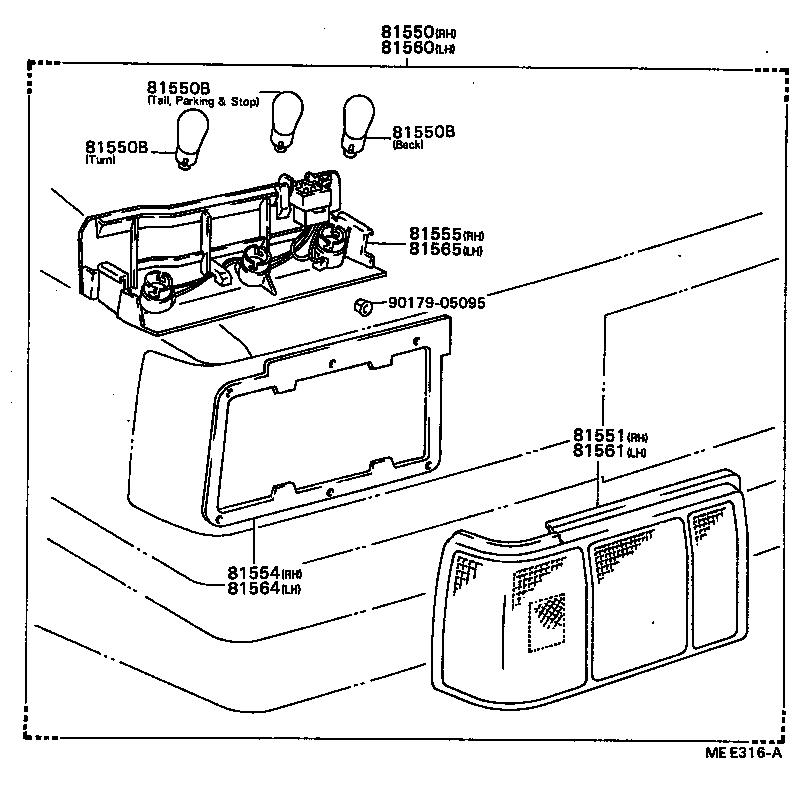  CARINA FF |  REAR COMBINATION LAMP