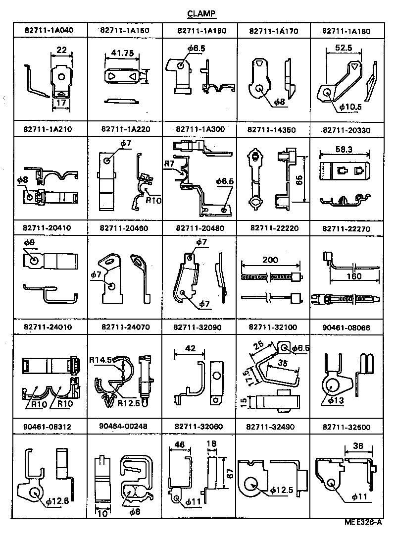  CARINA FF |  WIRING CLAMP