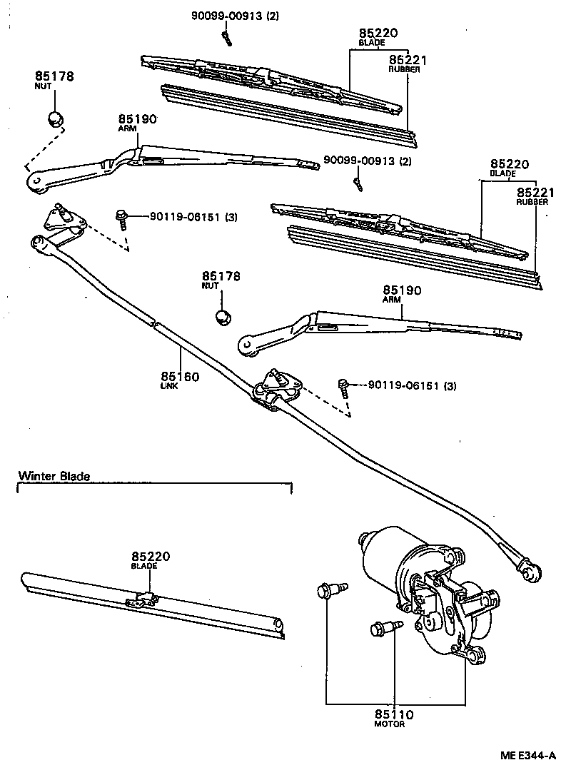  CARINA FF |  WINDSHIELD WIPER