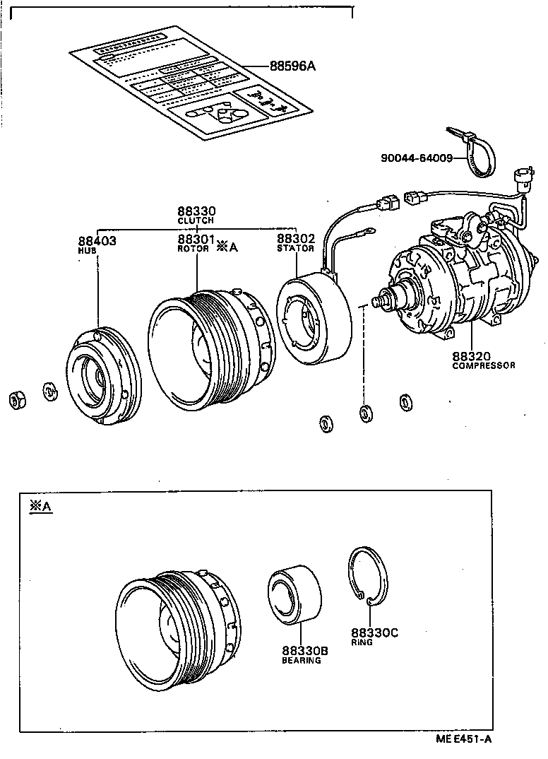  CARINA FF |  HEATING AIR CONDITIONING COMPRESSOR