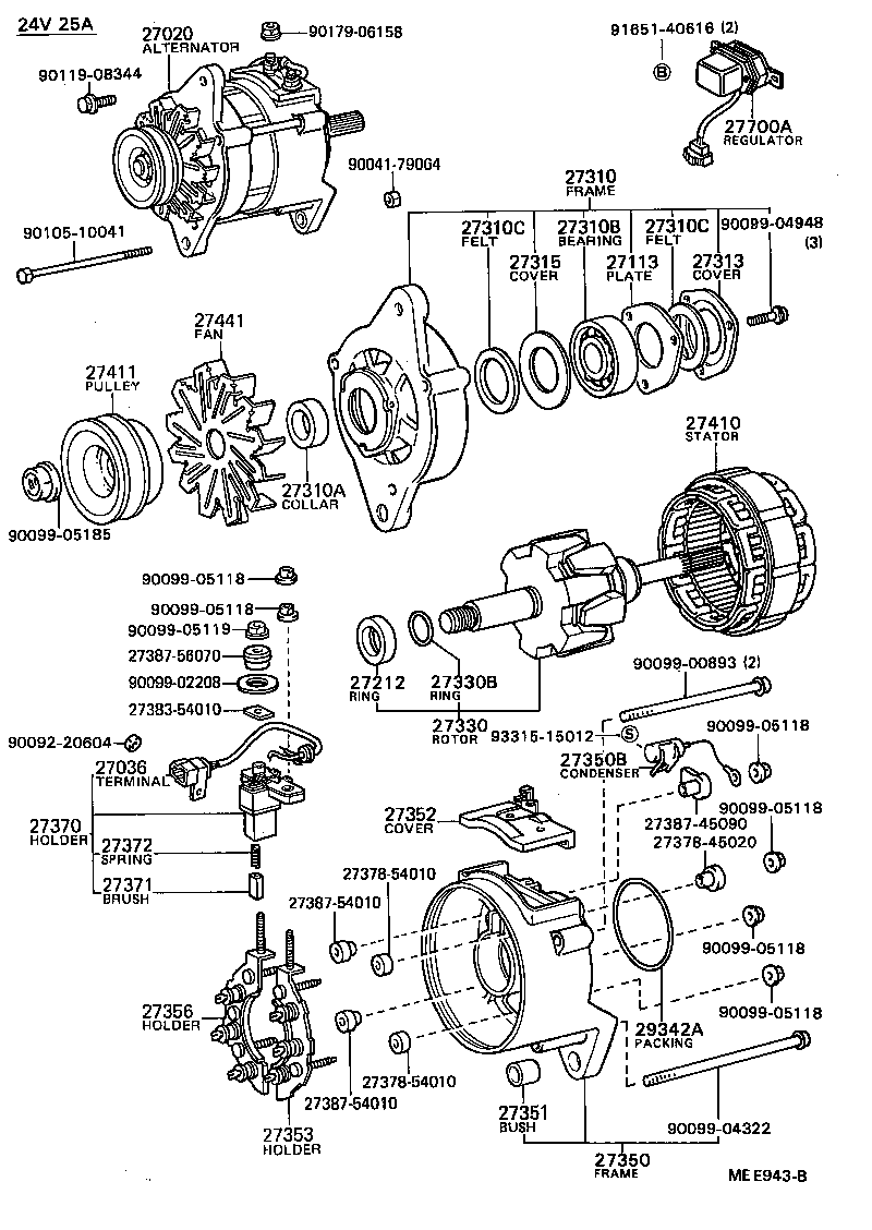  DYNA TOYOACE |  ALTERNATOR