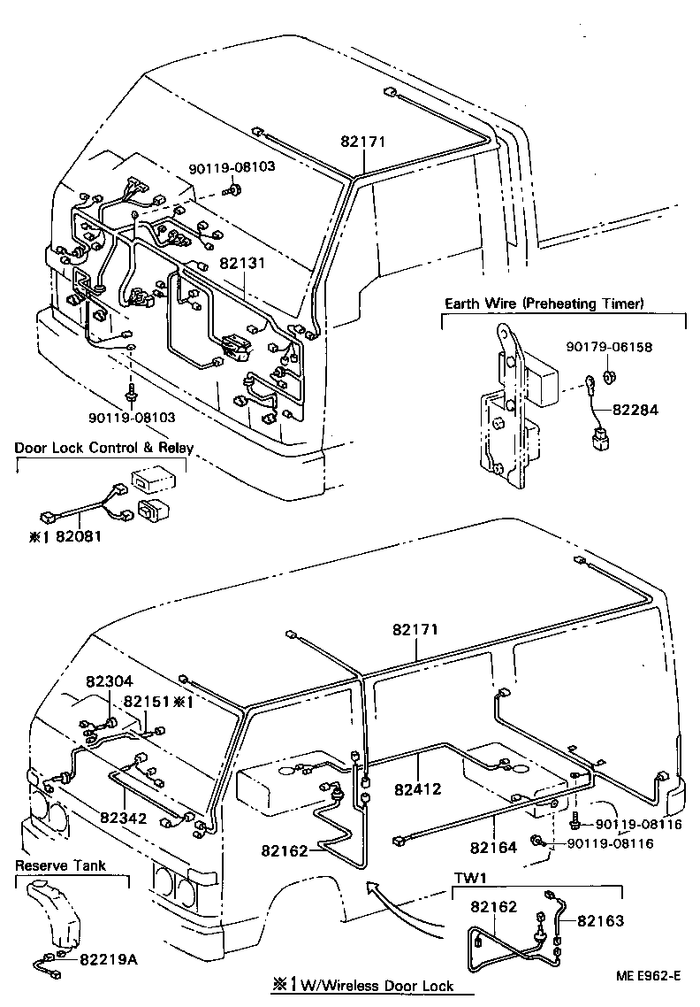  DYNA TOYOACE |  WIRING CLAMP
