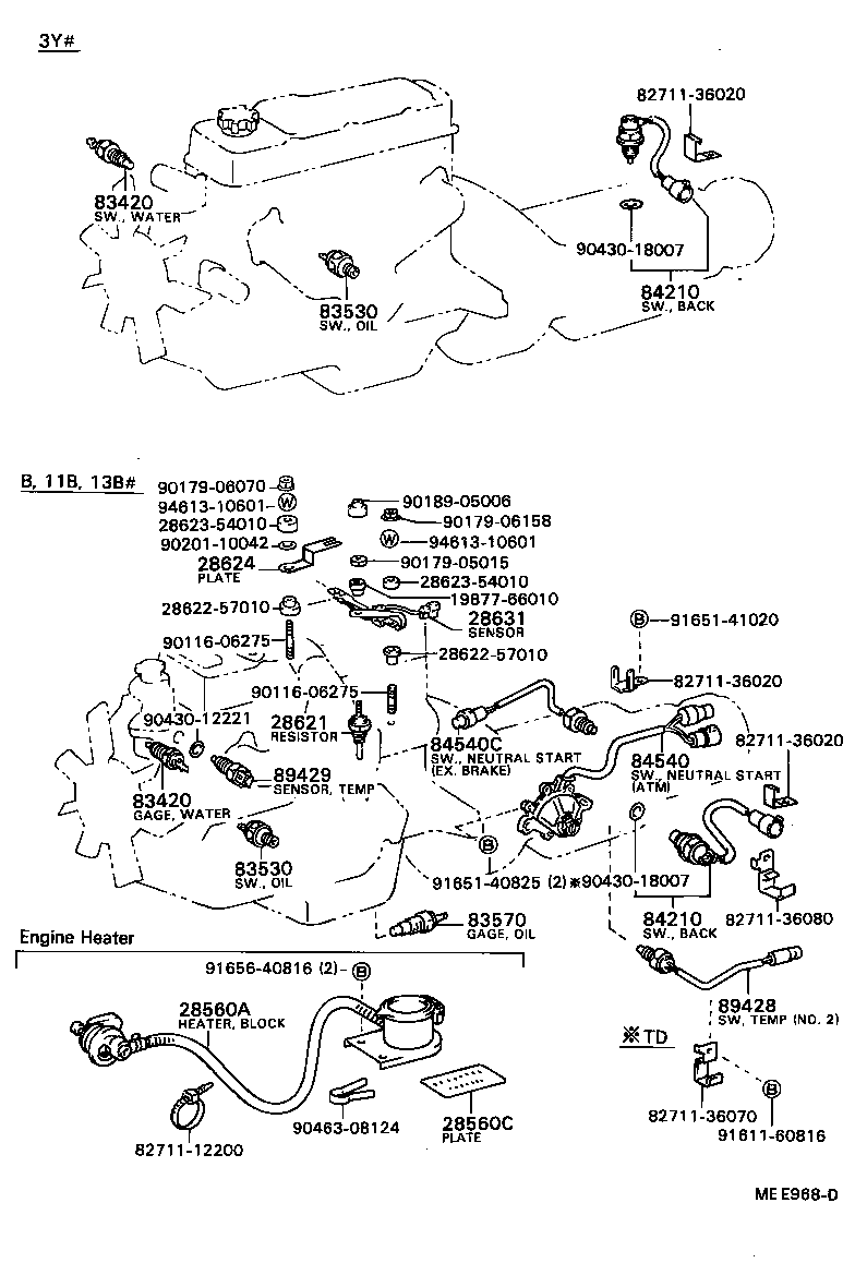  DYNA TOYOACE |  SWITCH RELAY COMPUTER