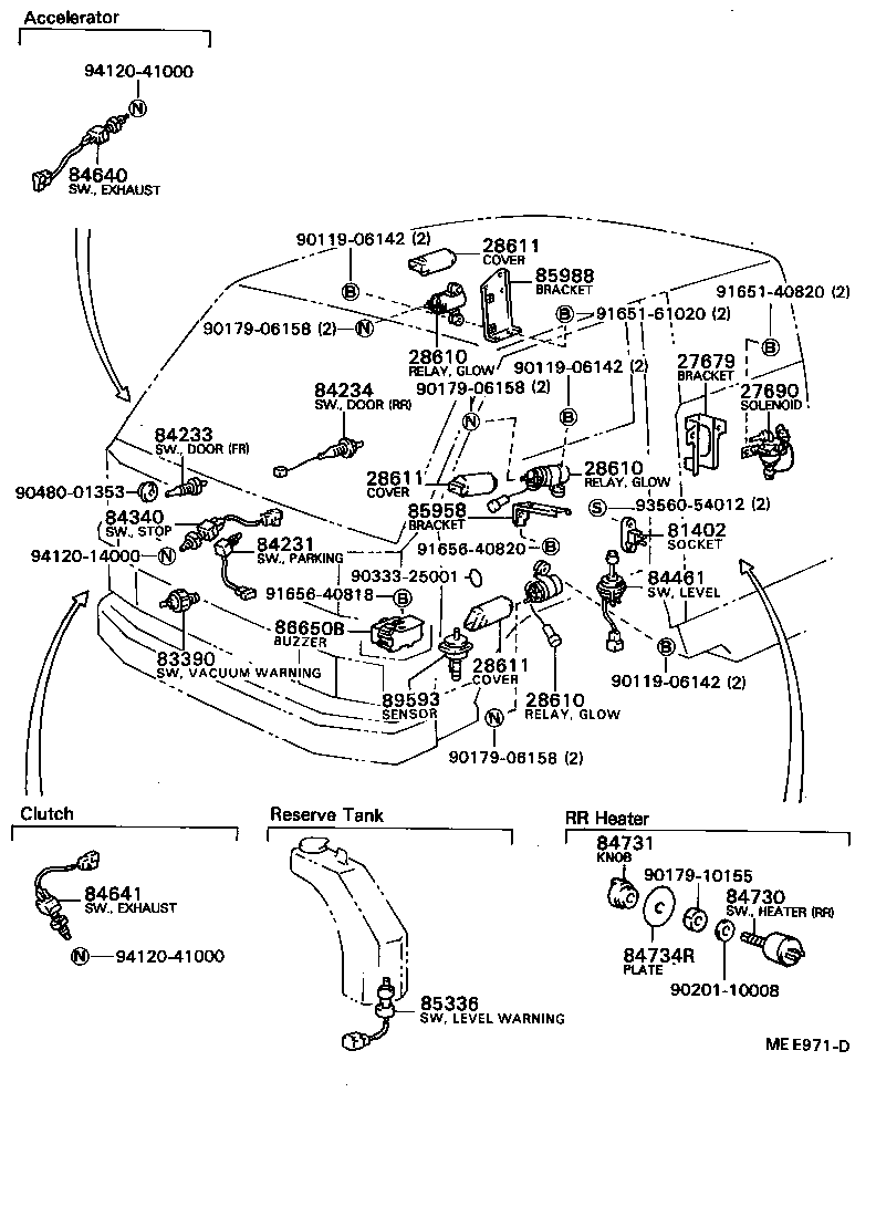  DYNA TOYOACE |  SWITCH RELAY COMPUTER