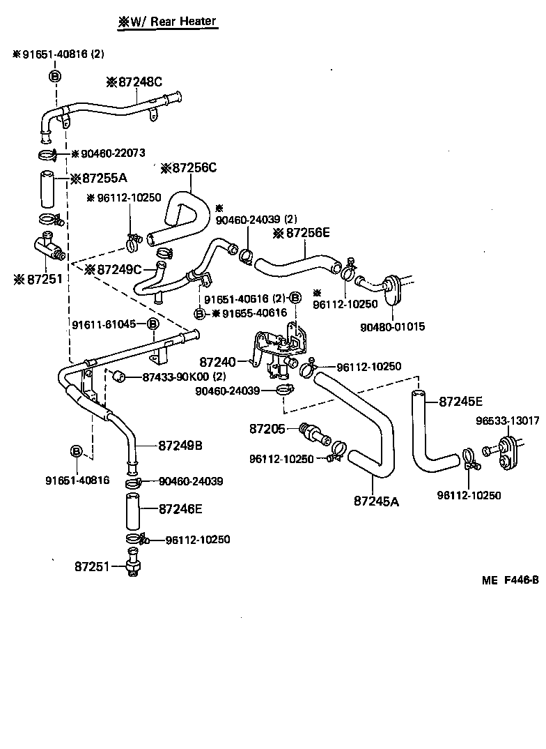  LAND CRUISER VAN |  HEATING AIR CONDITIONING WATER PIPING