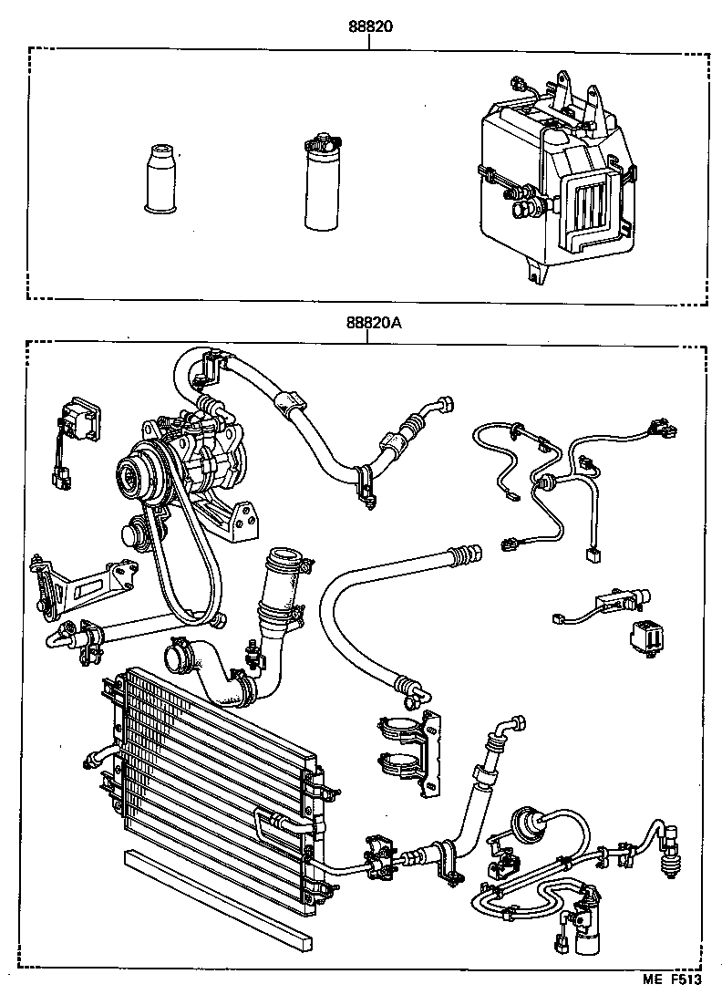  LAND CRUISER VAN |  HEATING AIR CONDITIONING SET