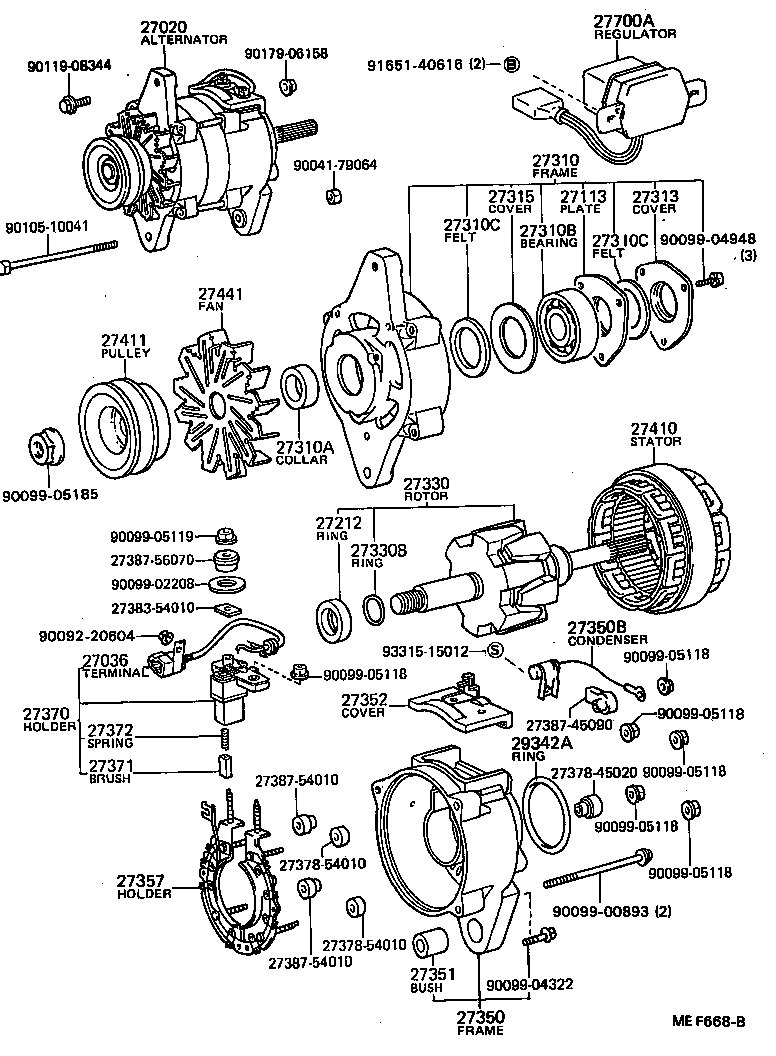  DYNA TOYOACE |  ALTERNATOR