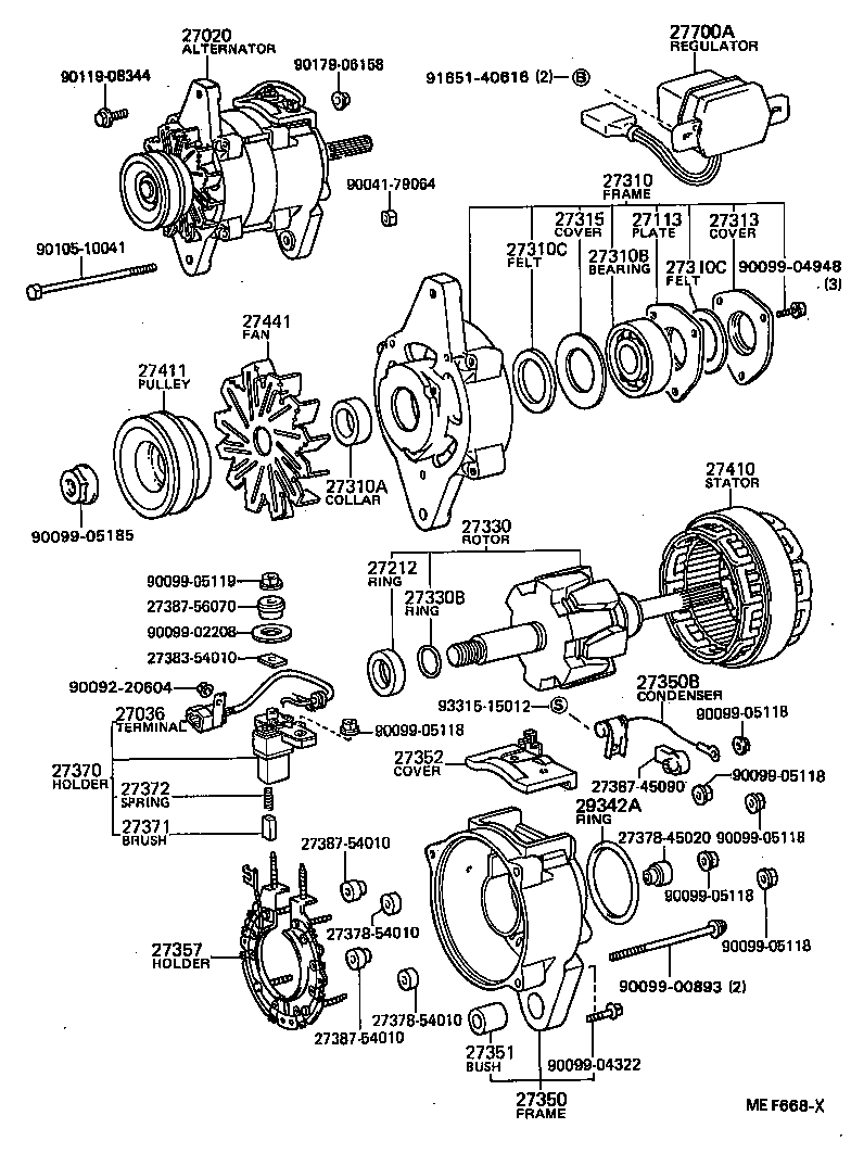  DYNA TOYOACE |  ALTERNATOR