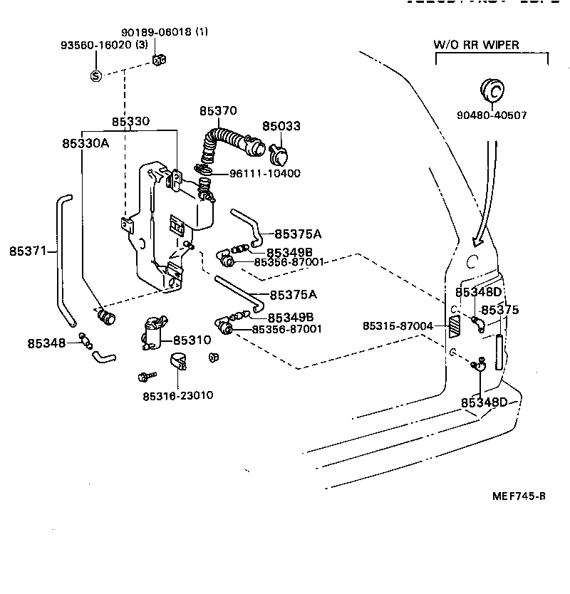  TOWN MASTERACE V WG |  WINDSHIELD WASHER
