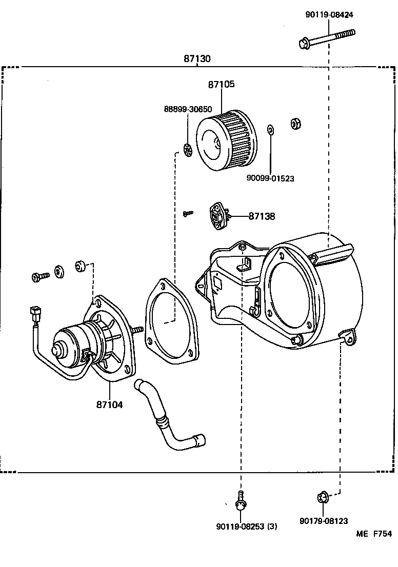  CROWN |  HEATING AIR CONDITIONING HEATER UNIT BLOWER