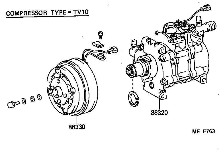  STARLET |  HEATING AIR CONDITIONING COMPRESSOR