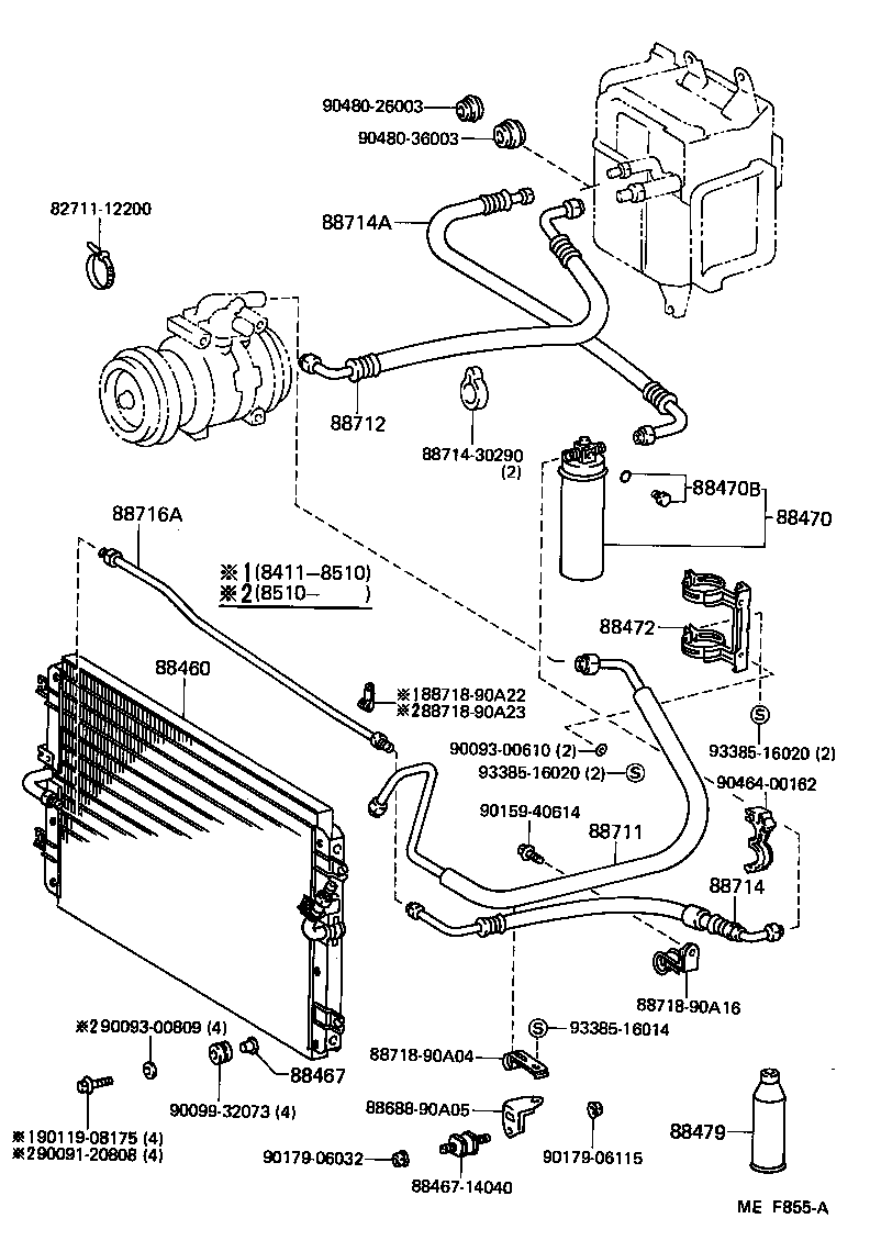 LAND CRUISER VAN |  HEATING AIR CONDITIONING COOLER PIPING