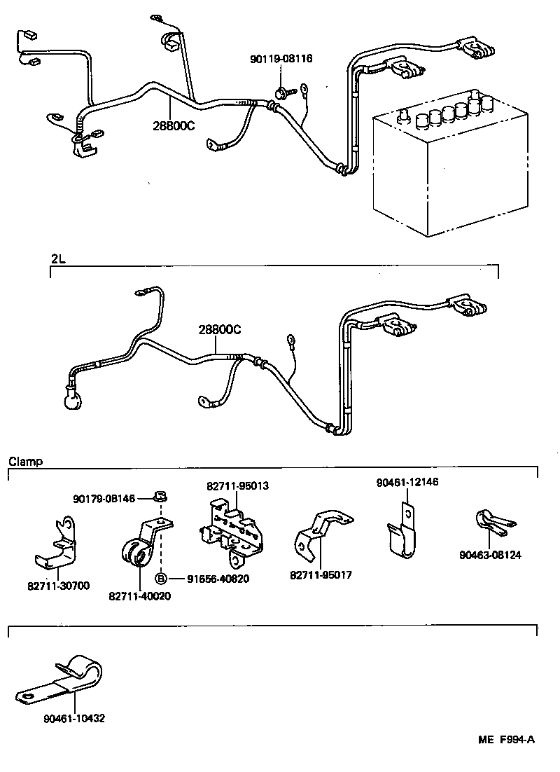  TOYOACE DYNA |  BATTERY BATTERY CABLE