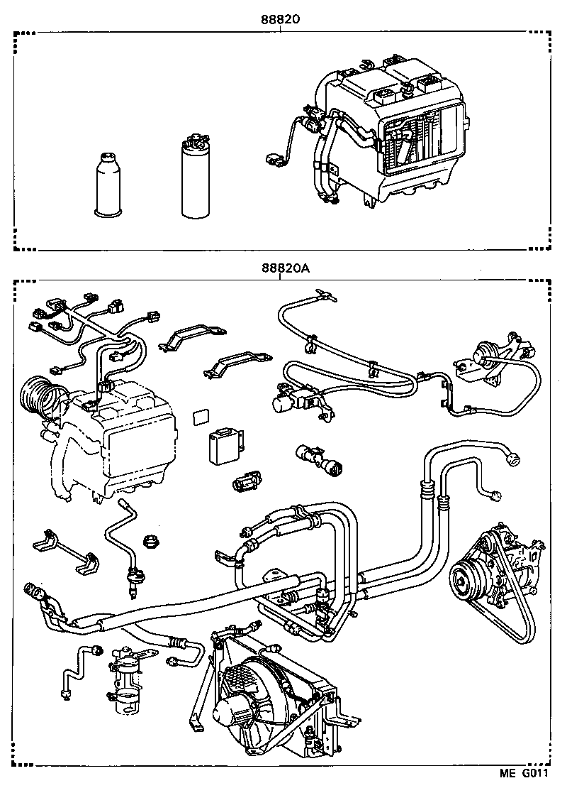  TOYOACE DYNA |  HEATING AIR CONDITIONING SET