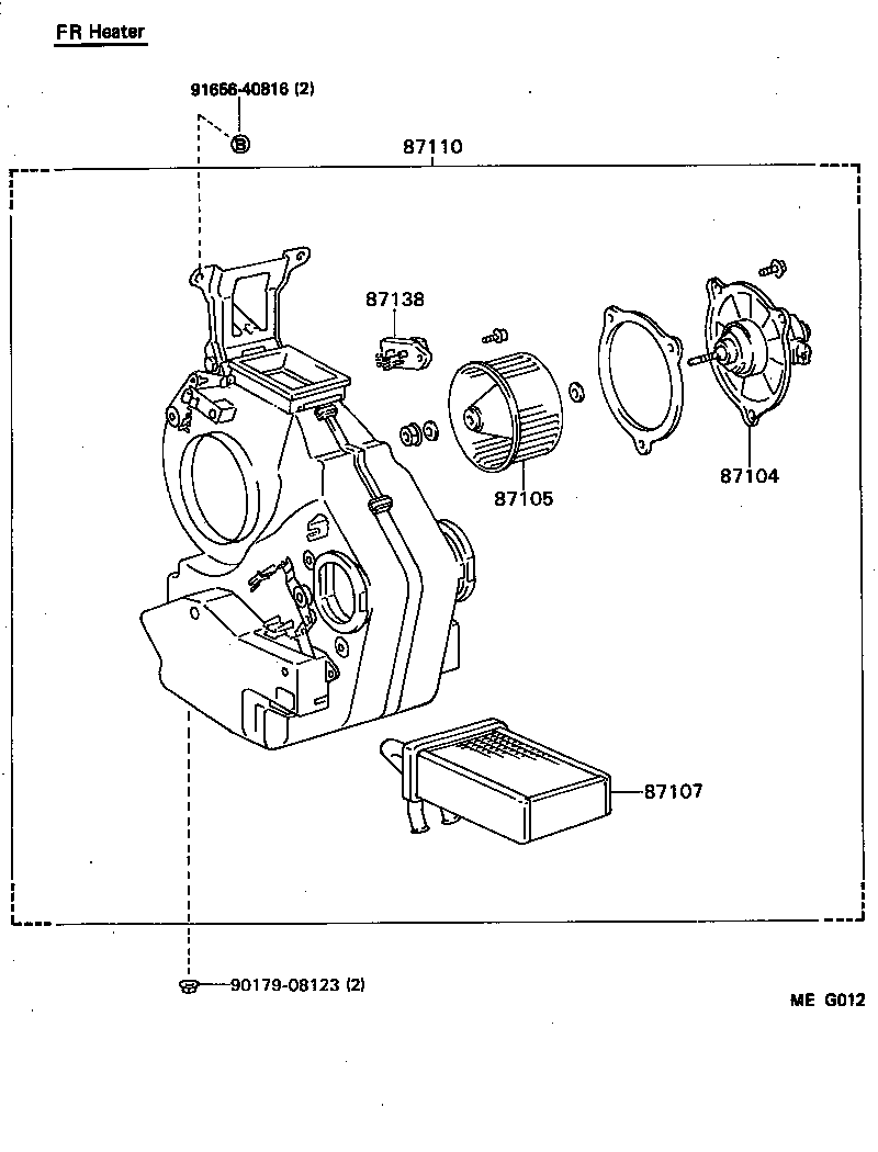  TOYOACE DYNA |  HEATING AIR CONDITIONING HEATER UNIT BLOWER