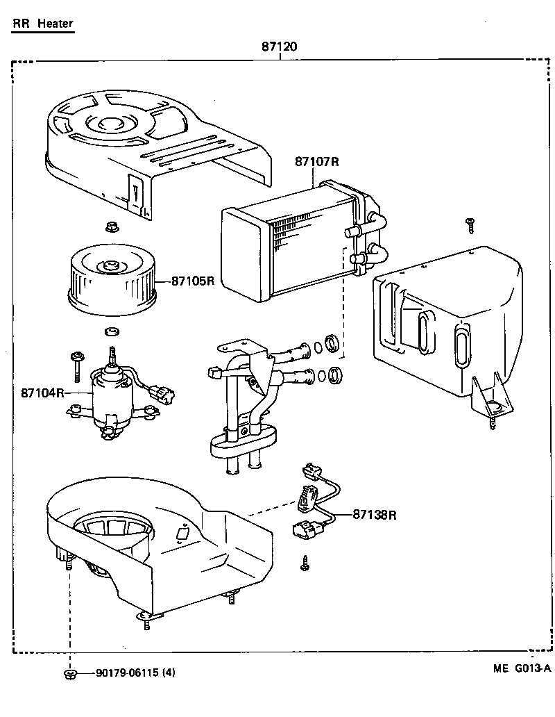  TOYOACE DYNA |  HEATING AIR CONDITIONING HEATER UNIT BLOWER