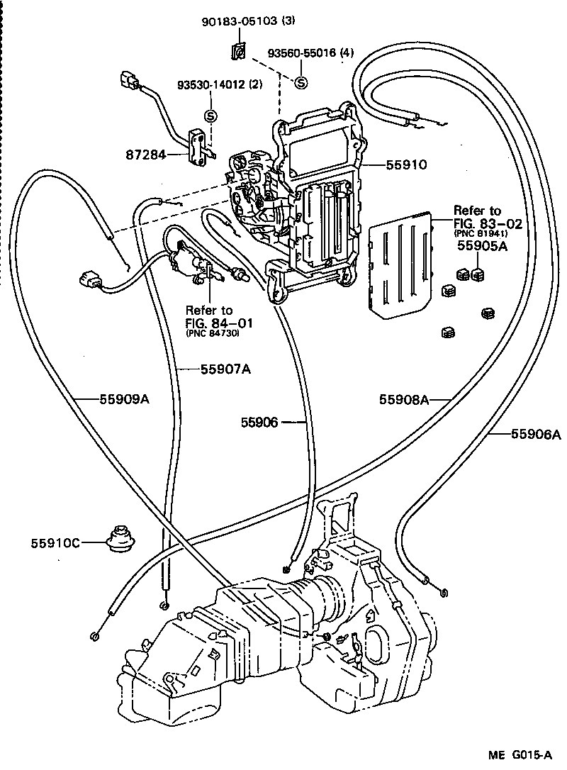  TOYOACE DYNA |  HEATING AIR CONDITIONING CONTROL AIR DUCT