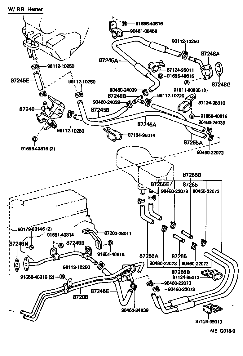  TOYOACE DYNA |  HEATING AIR CONDITIONING WATER PIPING