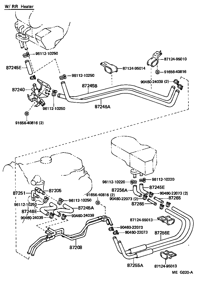  TOYOACE DYNA |  HEATING AIR CONDITIONING WATER PIPING