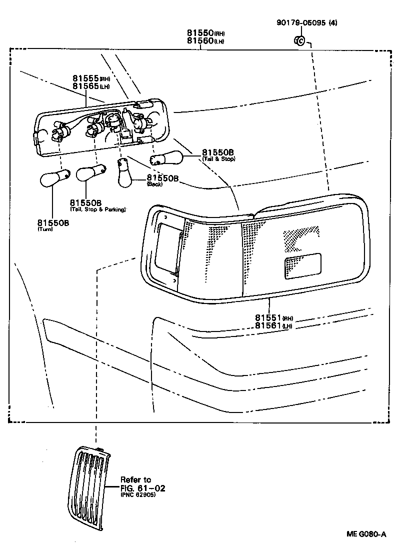  CELICA |  REAR COMBINATION LAMP