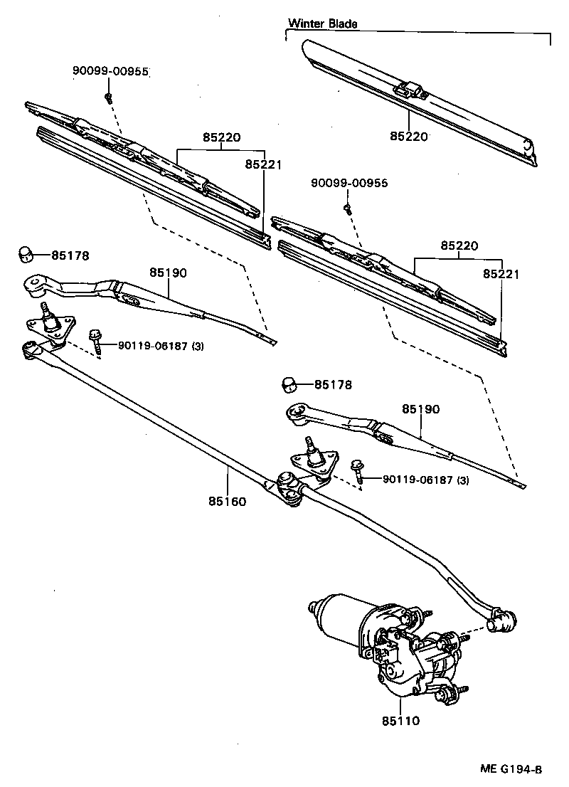 CARINA ED |  WINDSHIELD WIPER
